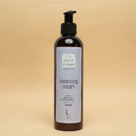 Очищающий крем для тела и волос с лавандой